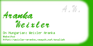 aranka weixler business card